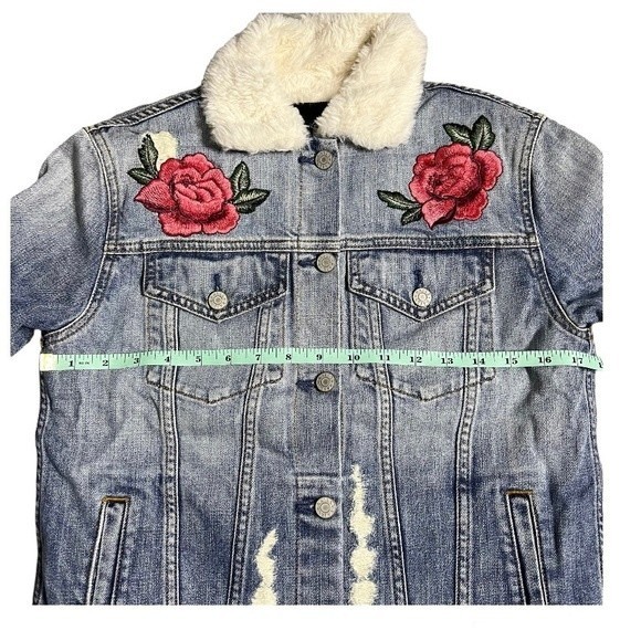 Rails Ramsey Faux Fur Denim Jacket - XS - Picture 8 of 12